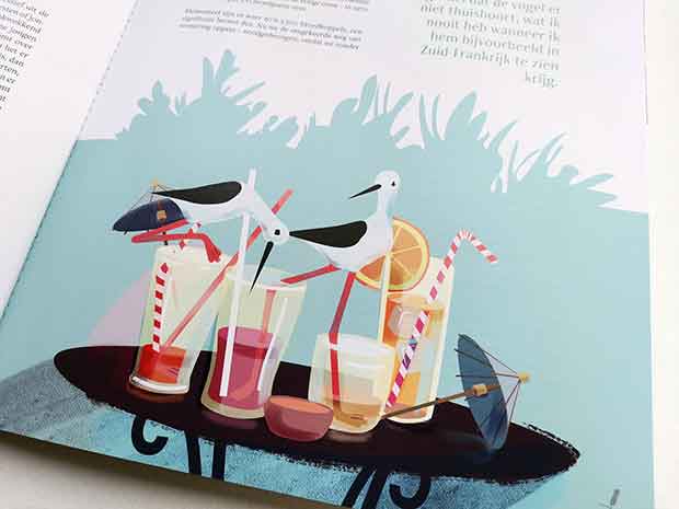 Bart Behiels - illustrator - Gent - vogelmagazine Fwiet editie 10 Extremadura